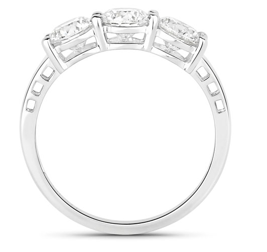 1.5K Genuine Lab Grown Diamond 14K White Gold Ring (Size 7)