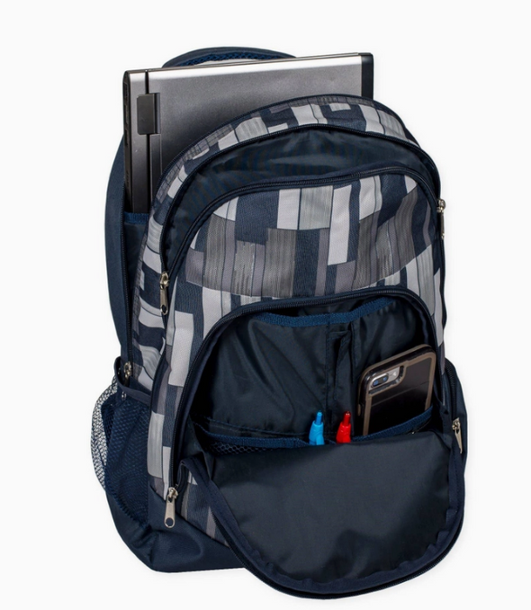 Grey Pixel Backpack