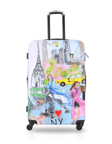 New York Love Fashion Spinner Wheel Luggage by Tucci Italy