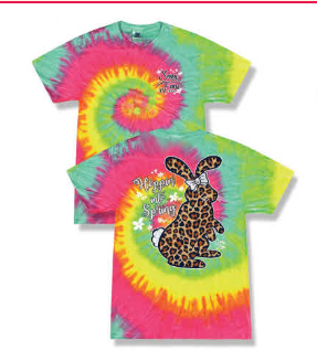 Hoppin Into Easter Tie-Dyed T-Shirt