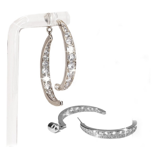 Split Hoop Post Earrings by Jacqueline Kent