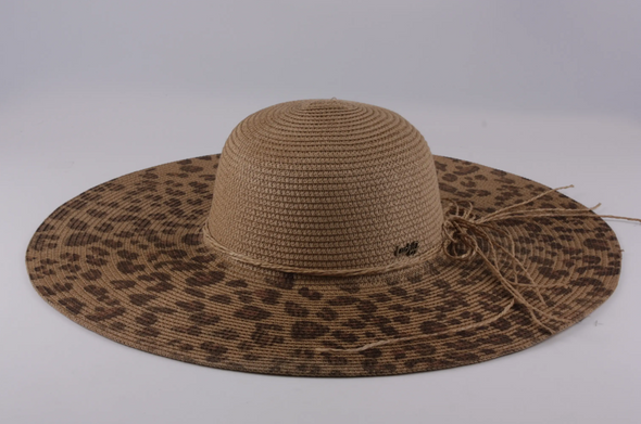 Leopard Print Floppy Sun Hat