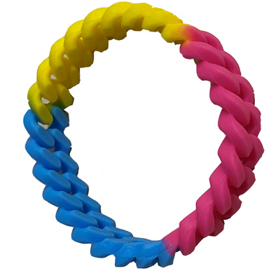 Pansexual Pride Chainlink Bracelet