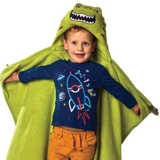 Rexton the T-Rex Hooded Blanket