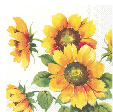Colorful Sunflowers Cocktail Napkin