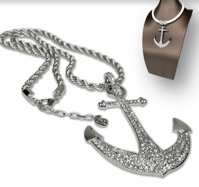 Bling Anchor Necklace from Jacqueline Kent