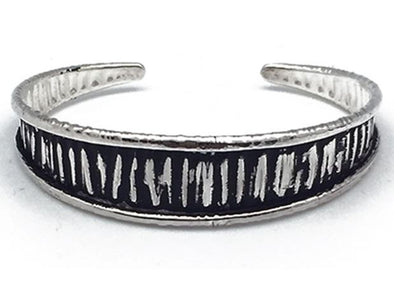 Silver Plated Skinny Cuff Bracelet