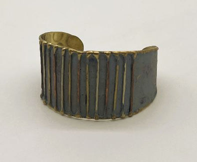 Teal Copper Cuff Bracelet