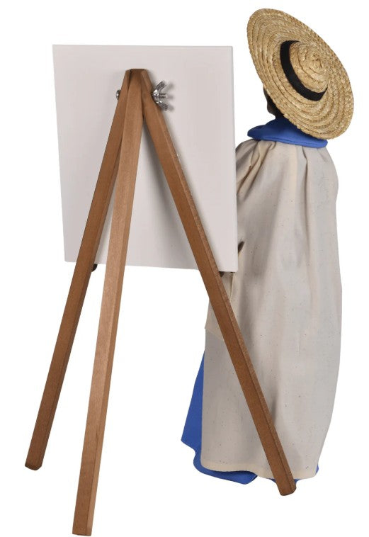 Artist Painting Flowers by Byers' Choice