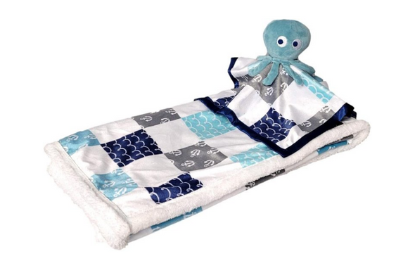 Adorable Baby Blanket & Security Blanket (2-Piece Set)
