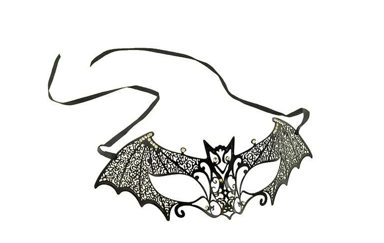 Black Laser-cut Venetian Bat Mask – Lady Gryphon Shop