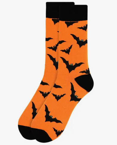 Halloween Bat Socks for Men
