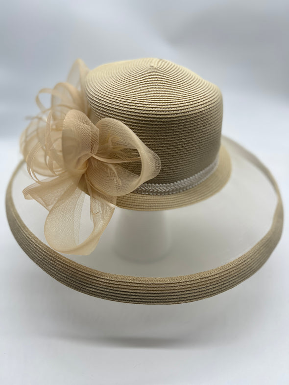 Ribbon Bow Crinoline Bow Hat