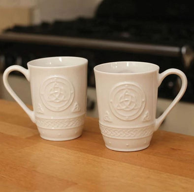 Belleek Celtic Mugs (Set of 2)