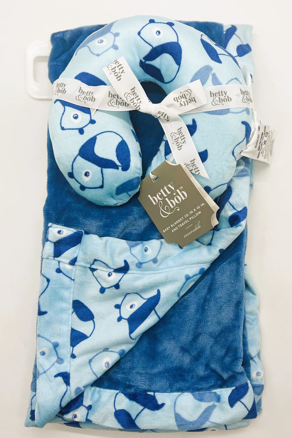 2-Piece Baby Blanket & Travel Pillow