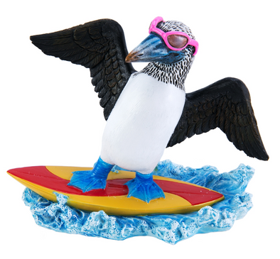Boobie Bird Surfing Figurine