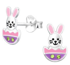 Bunny in Egg Earrings