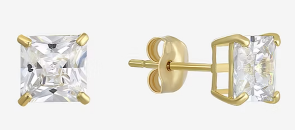 Cubic Zirconia Stud Earrings