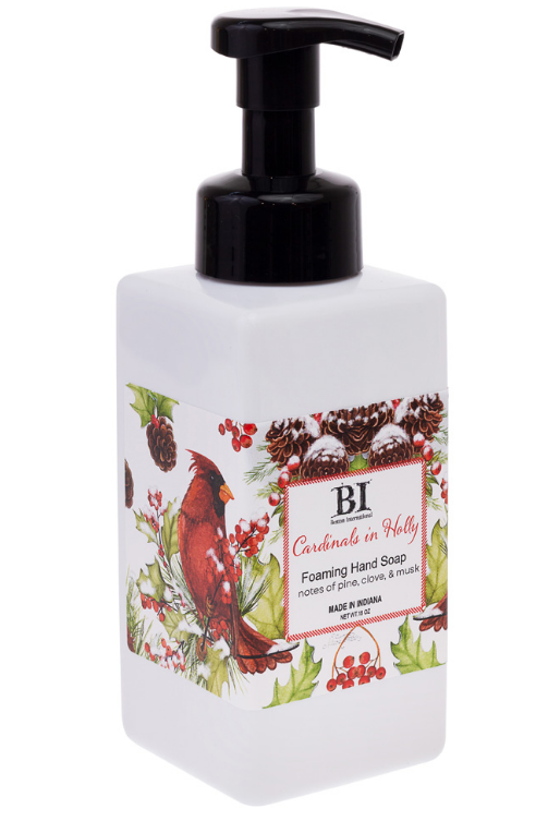 Cardinals in Holly Foaming Hand Soap
