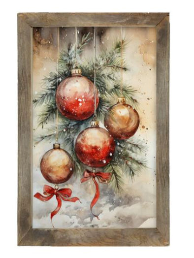 Christmas Ornaments Framed Print