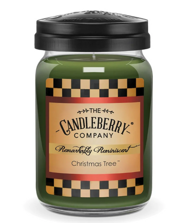 Candleberry Christmas Tree Holiday Large Jar Candles