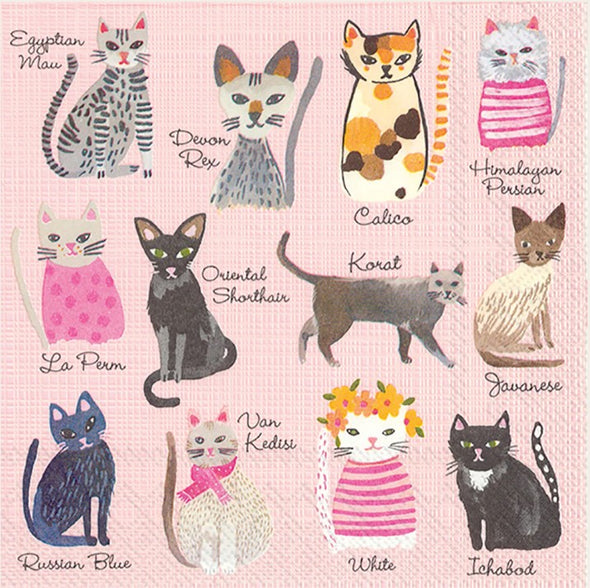 Cool Cats Cocktail Napkins