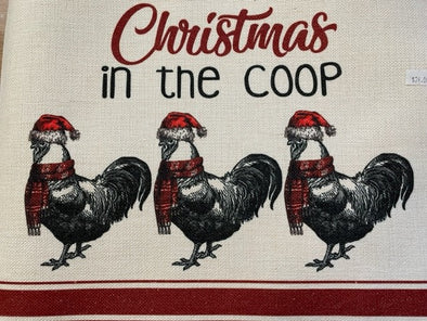 Christmas in the Coop Linen Placemats (Set of 2)