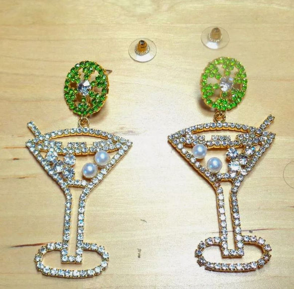 Crystal Martini or Marguerite Earrings