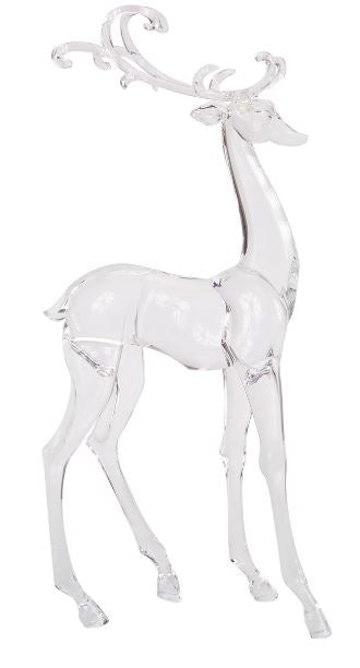 Modern Clear Acrylic Holiday Deer (Sold Separately)