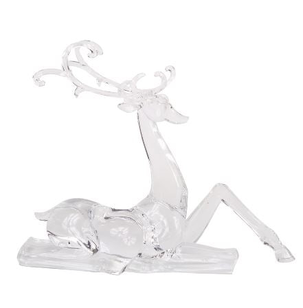 Modern Clear Acrylic Holiday Deer (Sold Separately)