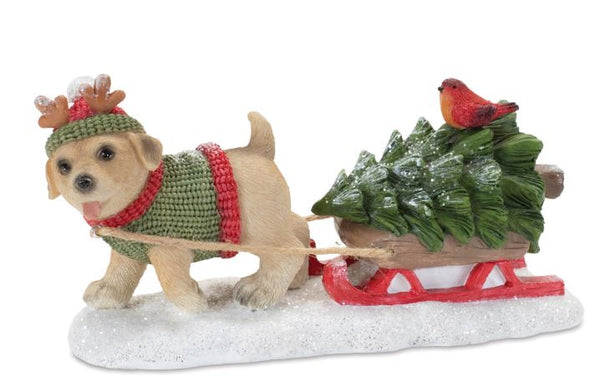 Dog with Sleigh