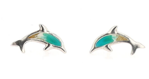 Sterling Silver Dolphin Earrings