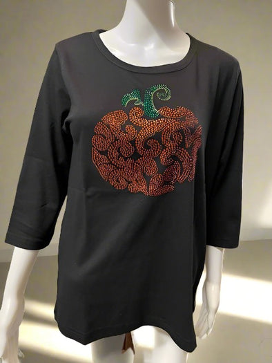 Beaded Pumpkin Shirt