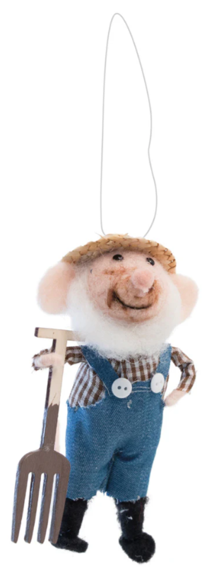 Farmer Fred Mouse Ornament