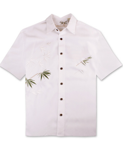 Flying Bamboos, Off White Camp Shirt from Bamboo Cay