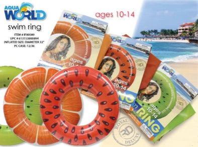 Teens Inflatable Fruit Swim Ring