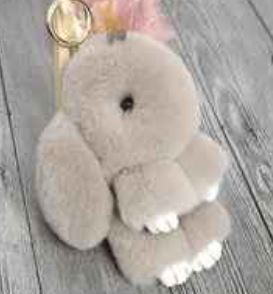 Fur Bunny Keychain