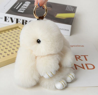 Fur Bunny Keychain