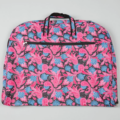 Travel Garment Bag Pink Paisley
