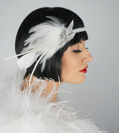 Gatsby Feather Headband