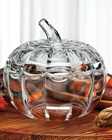 Glass Pumpkin Jar
