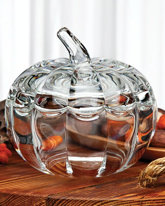 Glass Pumpkin Jar