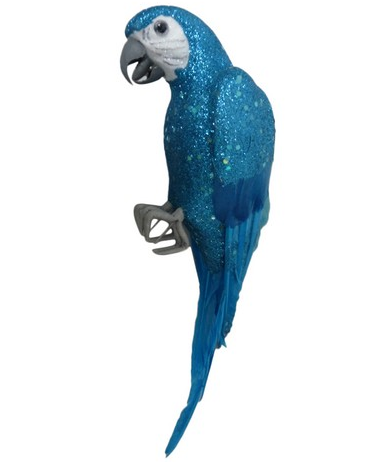 Large Glitter Parrot Ornament
