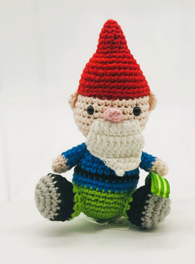 Gordon the Gnome Hand Knit Doll