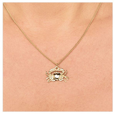 Gold Plated Crab Necklace