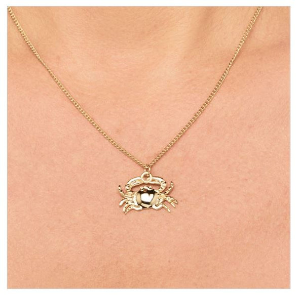 Gold Plated Crab Necklace