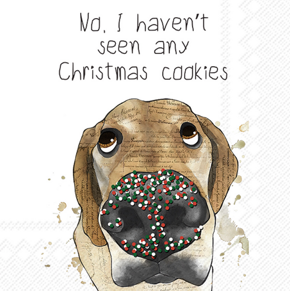 "No i Haven't Seen Any Christmas Cookies" Cocktail Paper Napkins (20 Per Pack)