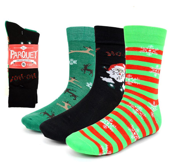 Men's Holiday Crew Socks (3 pairs)
