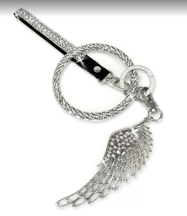 Jeweled Large Angel Wing Keychain from Jacqueline Kent – Lady Gryphon