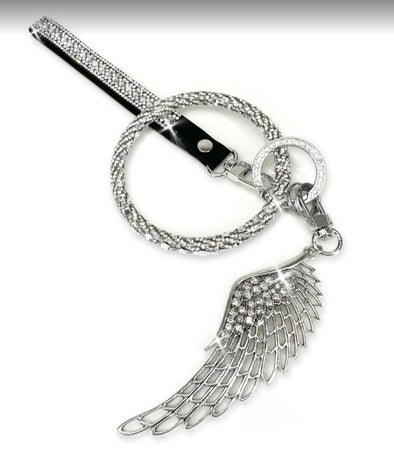 Jeweled Large Angel Wing Keychain from Jacqueline Kent